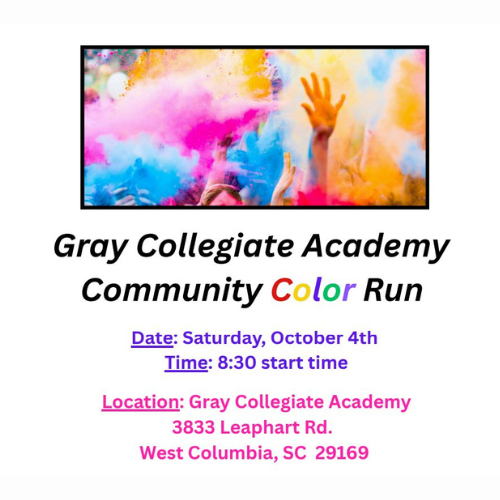 Gray Collegiate Community Color Run